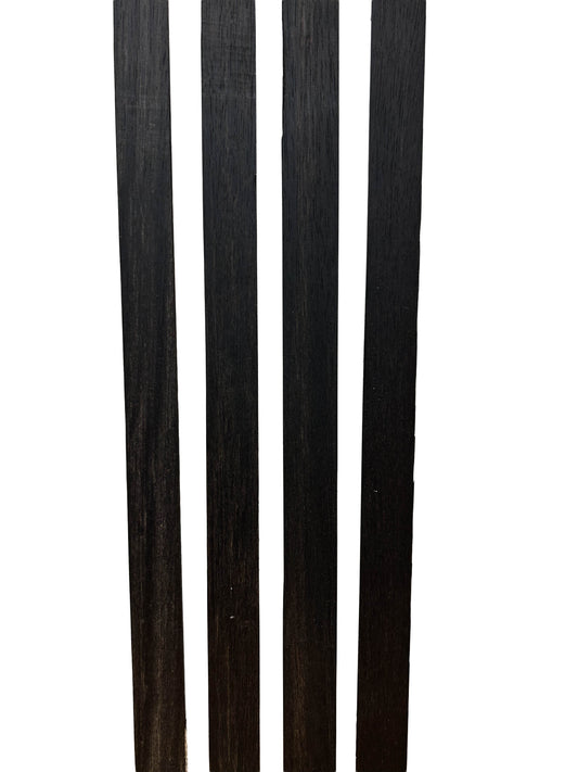 Ebony, Gabon Jet Black Bindings - 24"x 1"x 1/4" (4 pc pack) WE1175