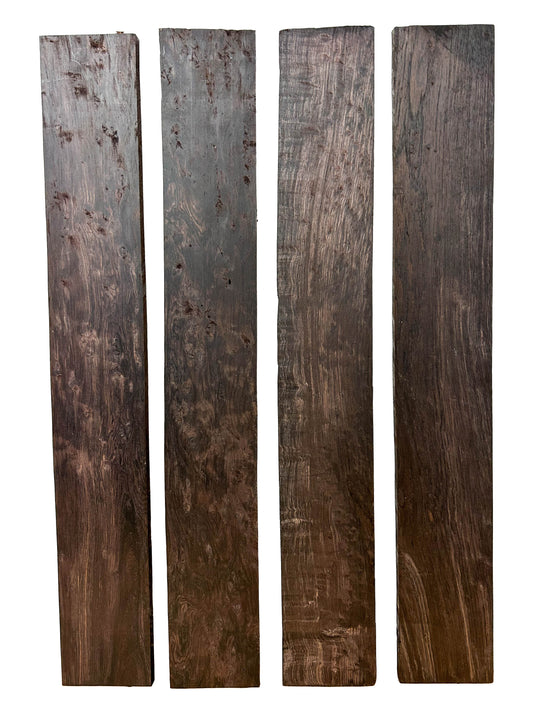Blackwood, African/Dalbergia melanoxylon HI-FIGURE Fingerboard - 21"x3"x3/8" *AAA GRADE*WE1541
