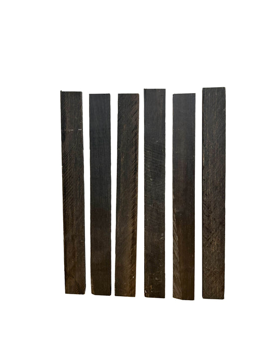 Ebony, Gabon Jet Black Bindings - 7.5"x 3/4"x 1/8" (6 pc pack) WE1551