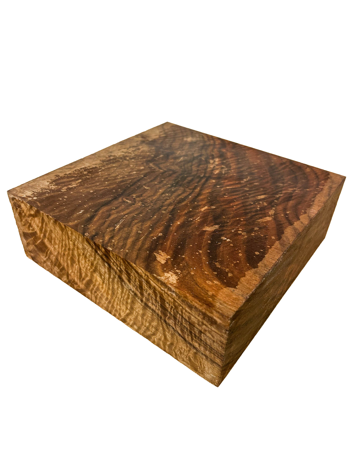 Walnut, Bastogne HIGH FIGURE bowl blank/platter - 8"x 8" x 2.5" WE1558