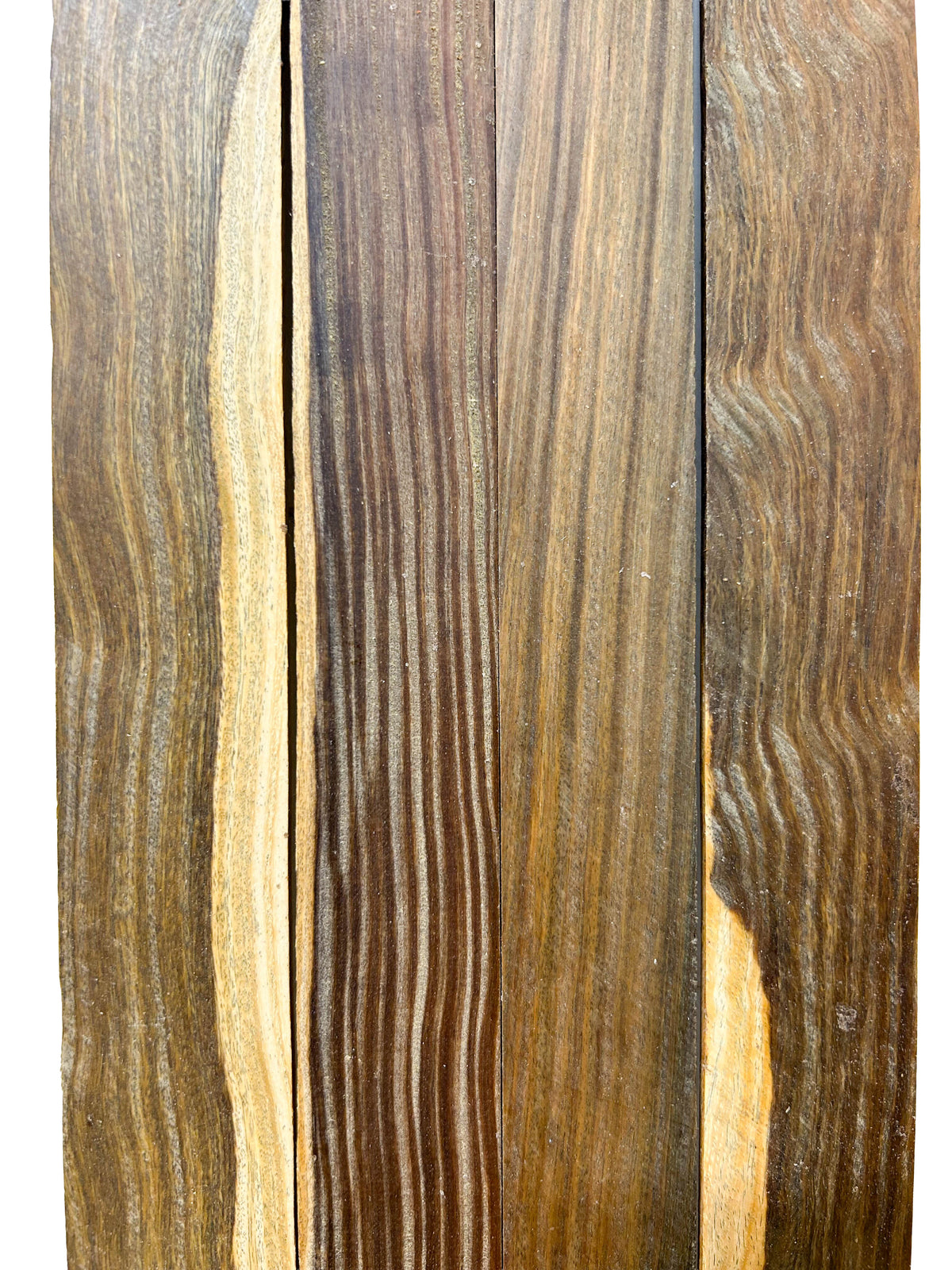 Lignum Vitae Genuine Thins 4pc - 12-13"x 1.25-1-5/8"x 1/8" - WE1576