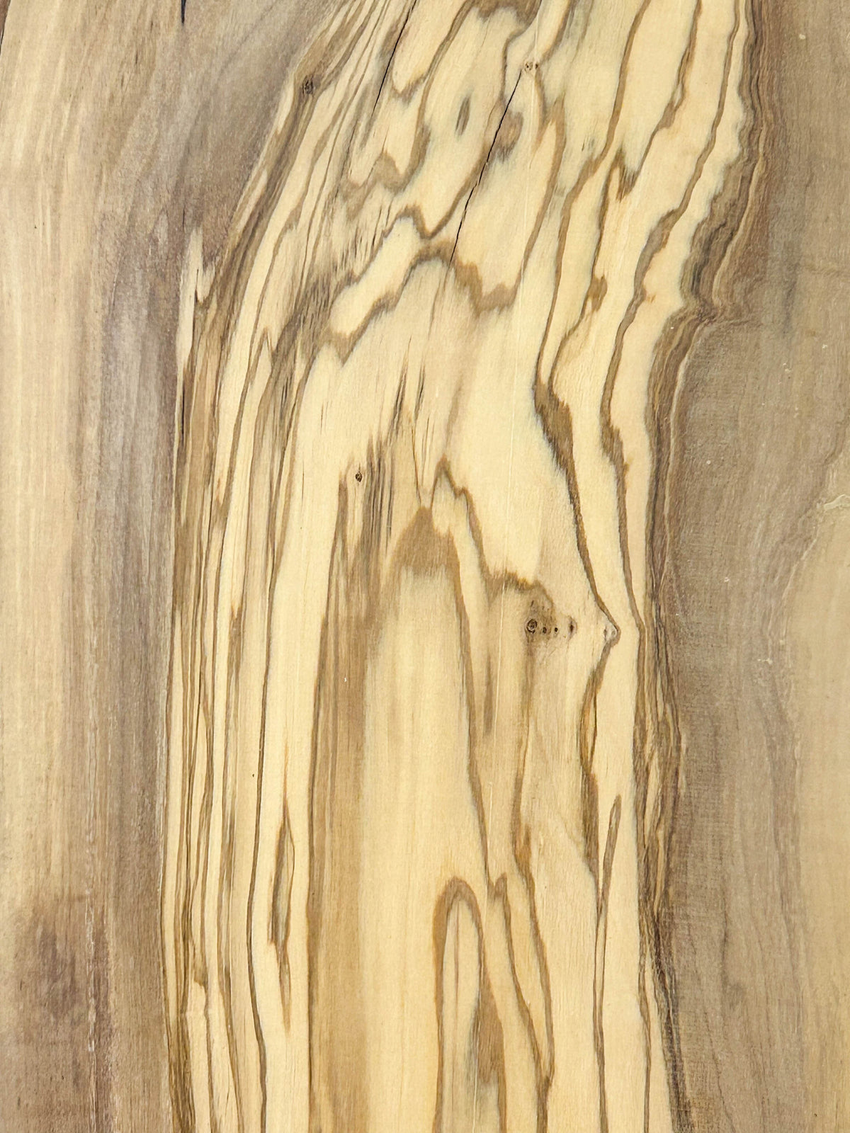 OLIVEWOOD: Italian Live Edge Figured, Slab 46"x 11-14"x 3/4" - WE1589