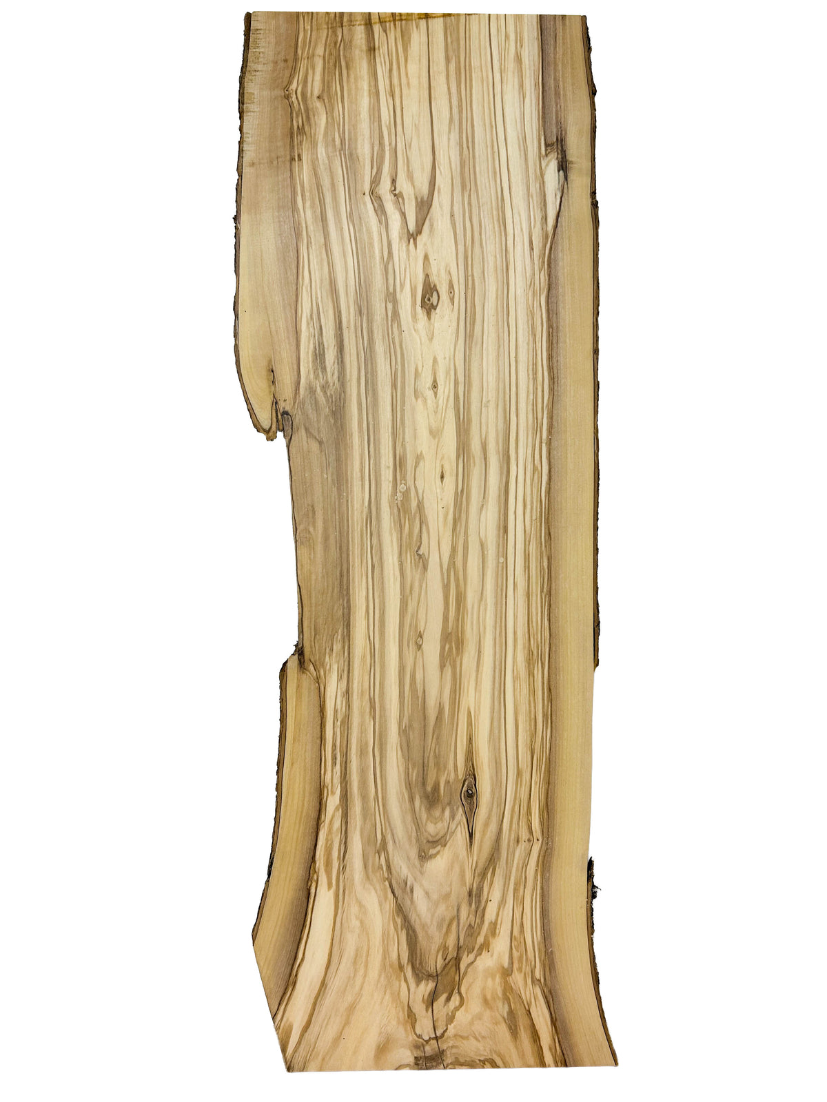 OLIVEWOOD: Italian Live Edge Figured, Slab 36"x 10-12"x 3/4" - WE1590