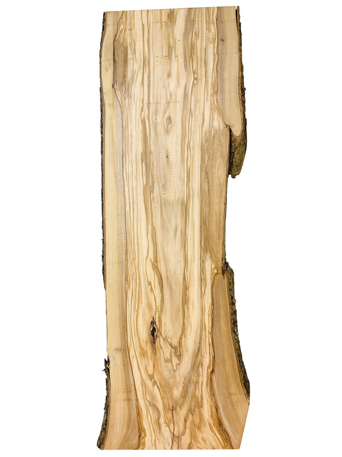 OLIVEWOOD: Italian Live Edge Figured, Slab 36"x 10-12"x 3/4" - WE1590