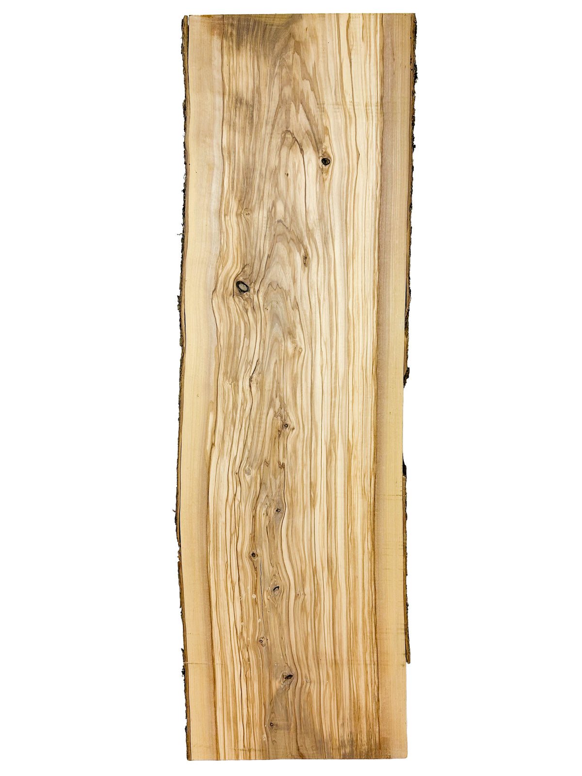 OLIVEWOOD: Italian Live Edge Figured, Slab 36"x 10-12"x 3/4" - WE1590