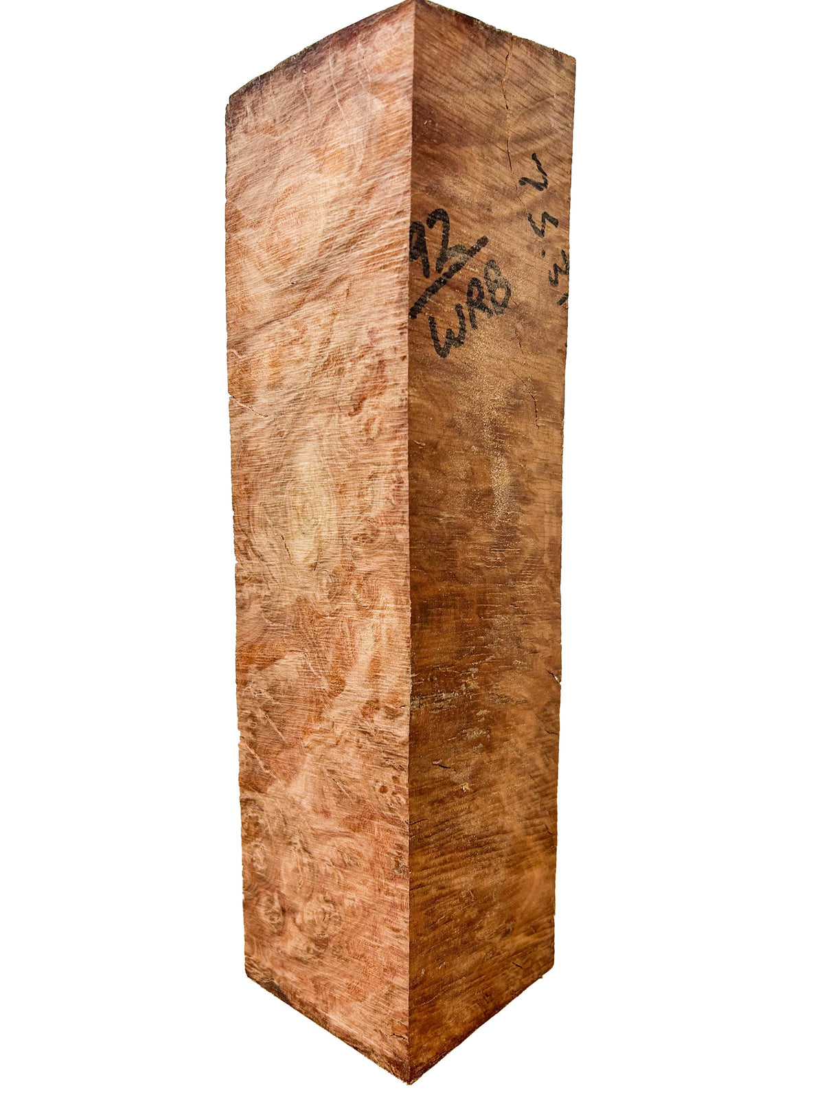 Australian Western Red Box Burl Turning Blank - 12"x 3-1/8"x 3-1/8" WE1597