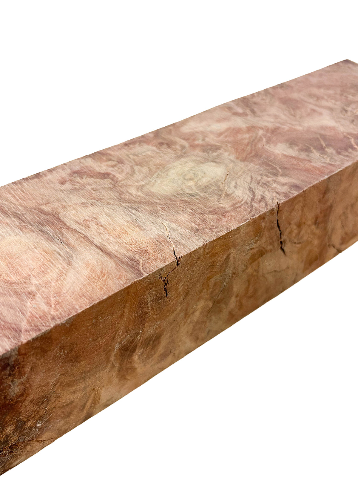 Australian Western Red Box Burl Turning Blank - 12"x 3-1/8"x 3-1/8" WE1597