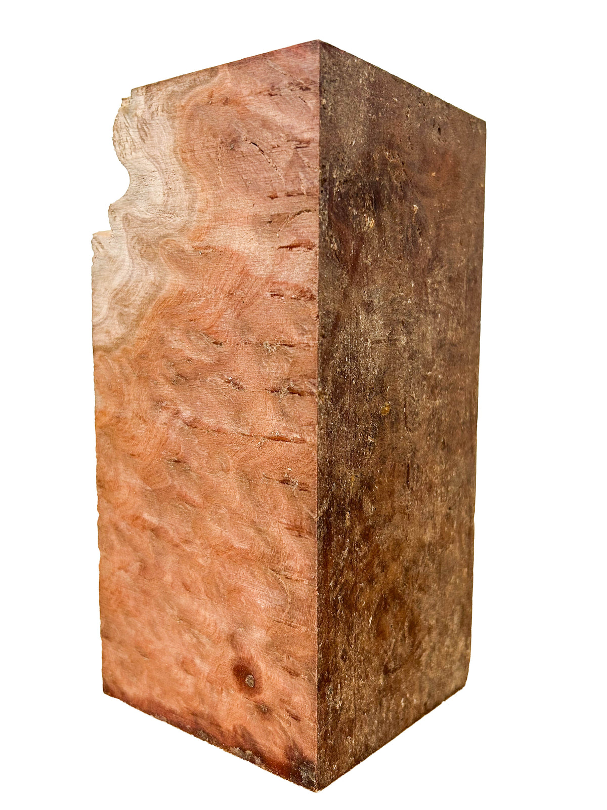 Australian Western Red Box Burl Turning Blank - 6.75"x 3.25"x 3.25" WE1599