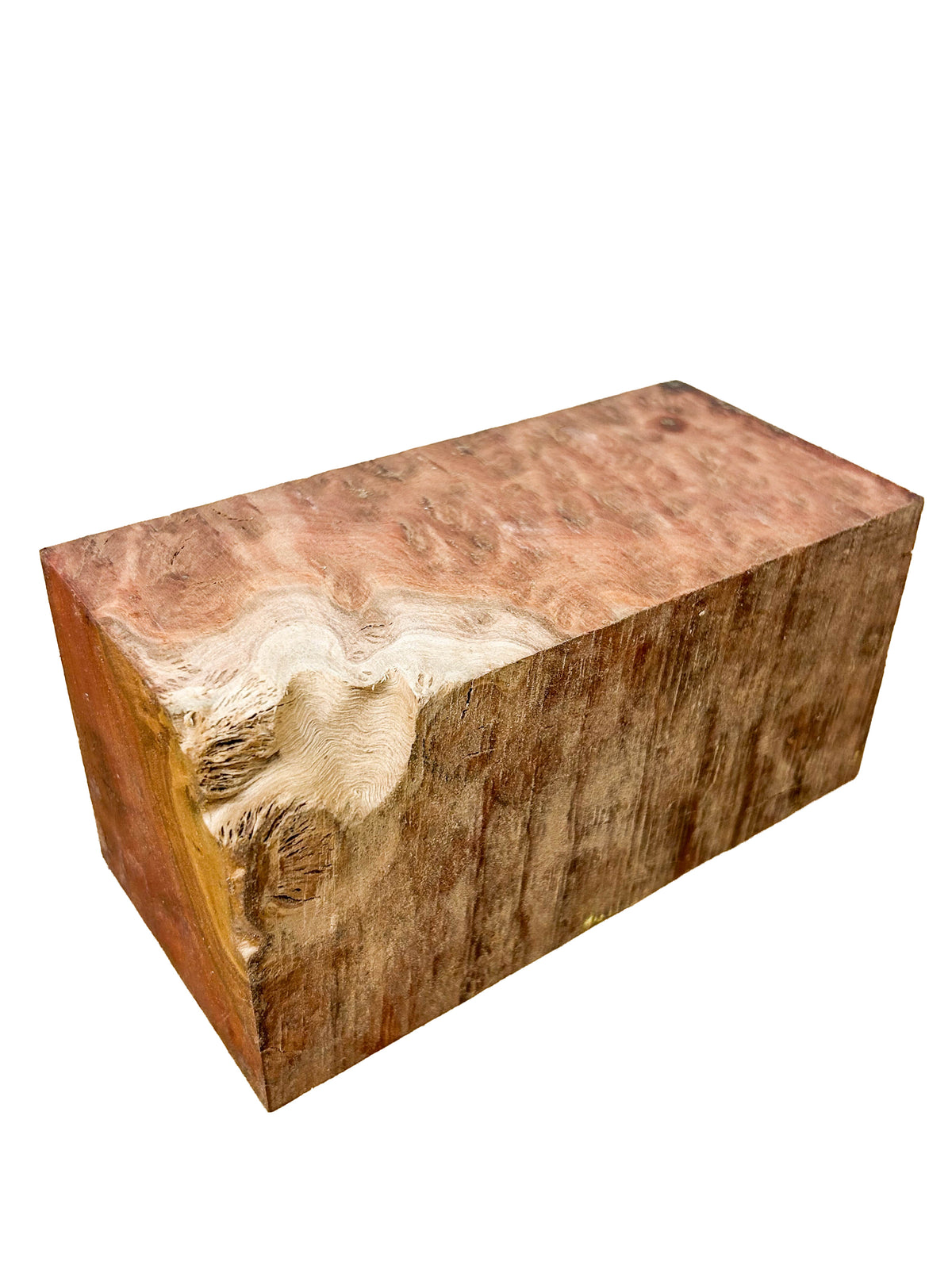 Australian Western Red Box Burl Turning Blank - 6.75"x 3.25"x 3.25" WE1599
