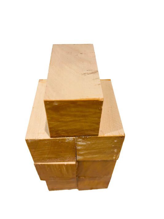 Boxwood, Castello Turning/Craft Blocks - 1.5" x 1.5" x 3" [WE216]