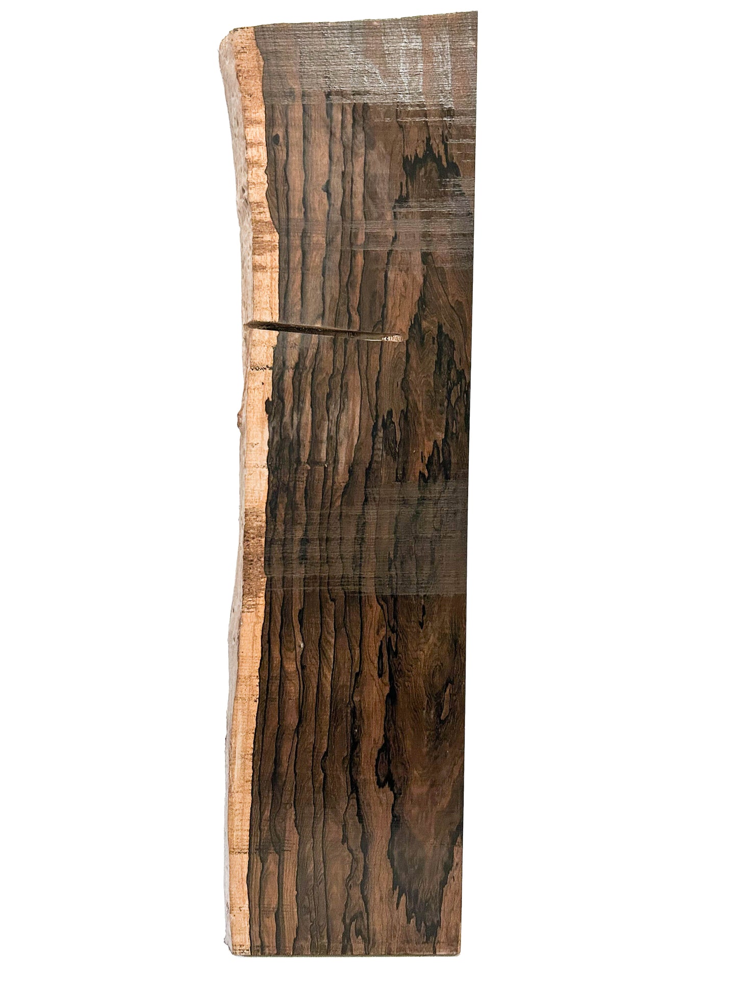 Ziricote Highly Figured Lumber board - 38" x 9.5" x 1-1/8" [WE289]