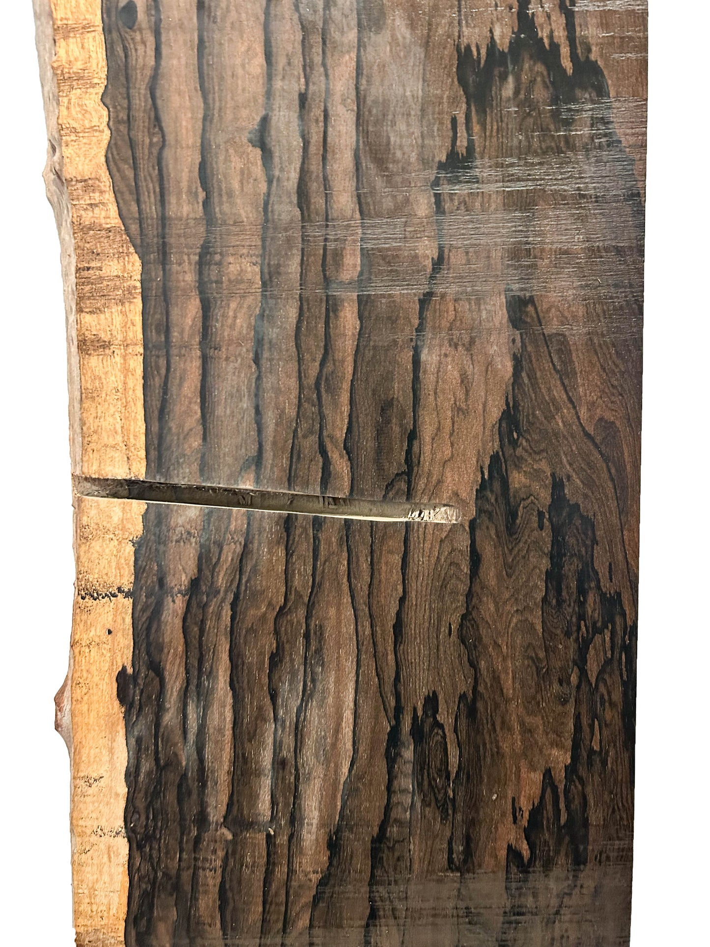 Ziricote Highly Figured Lumber board - 38" x 9.5" x 1-1/8" [WE289]