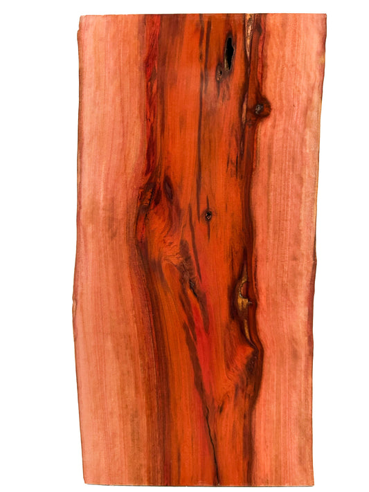 Redheart /Chakte Kok Curly Live Edge vibrant board - 25" x 12" x 1-1/8" [WE359]