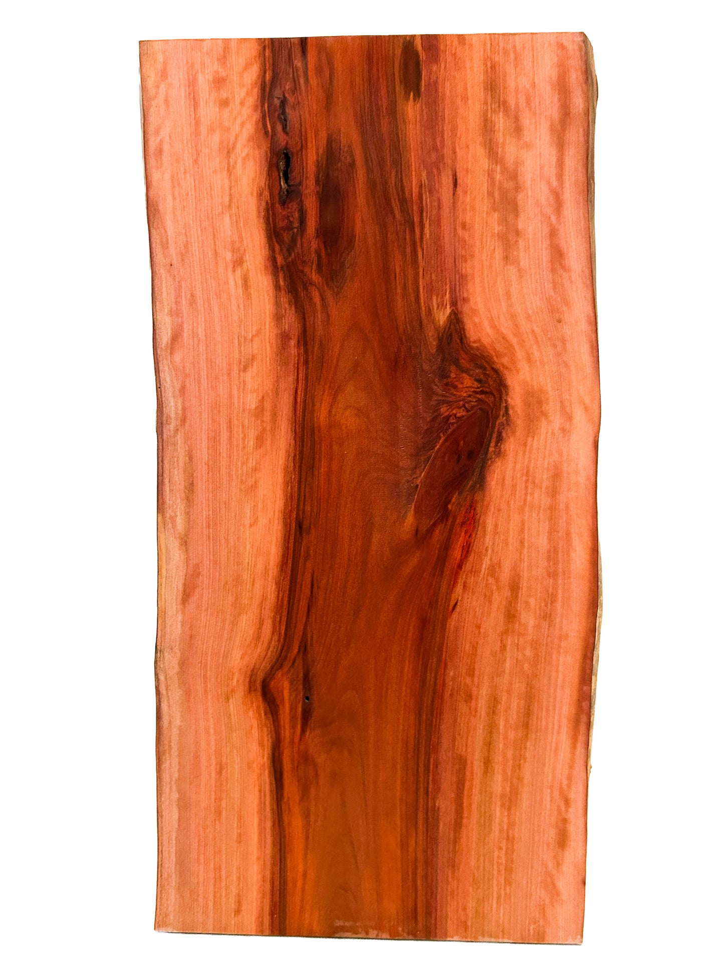 Redheart /Chakte Kok Curly Live Edge vibrant board - 25" x 12" x 1-1/8" [WE359]