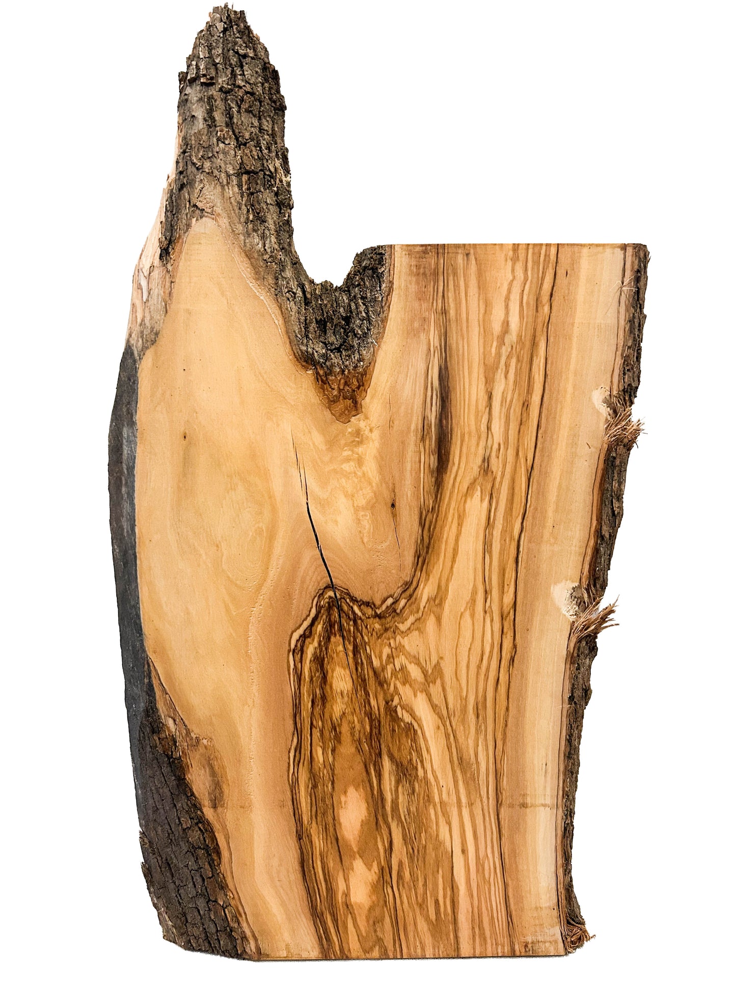 OLIVEWOOD: Italian Live Edge Figured, Cutting Boards 18/24"x 11.5-13.5"x 1" [WE362]