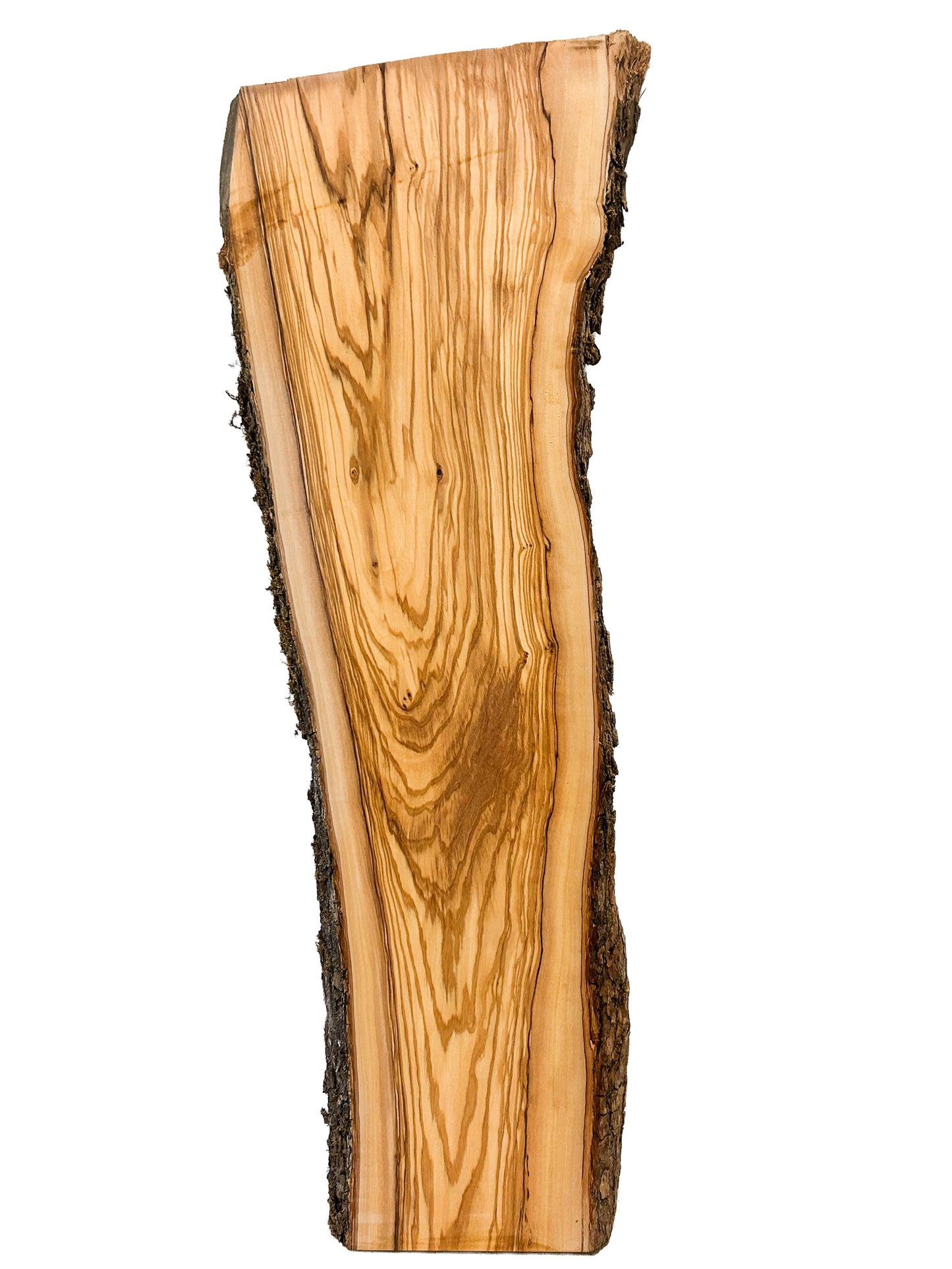 OLIVEWOOD: Italian Live Edge Figured, Cutting Boards 30"x 8-11"x 1" [WE364]