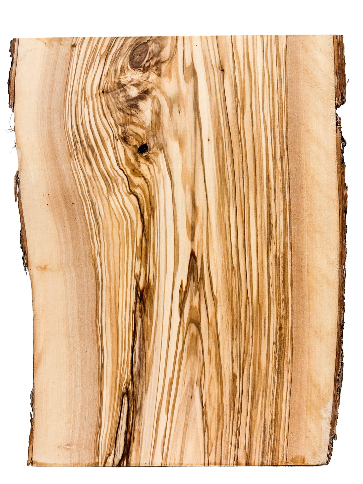 OLIVEWOOD: Italian Live Edge Figured, Cutting Boards 13"x 9.5"x 1" [WE369]