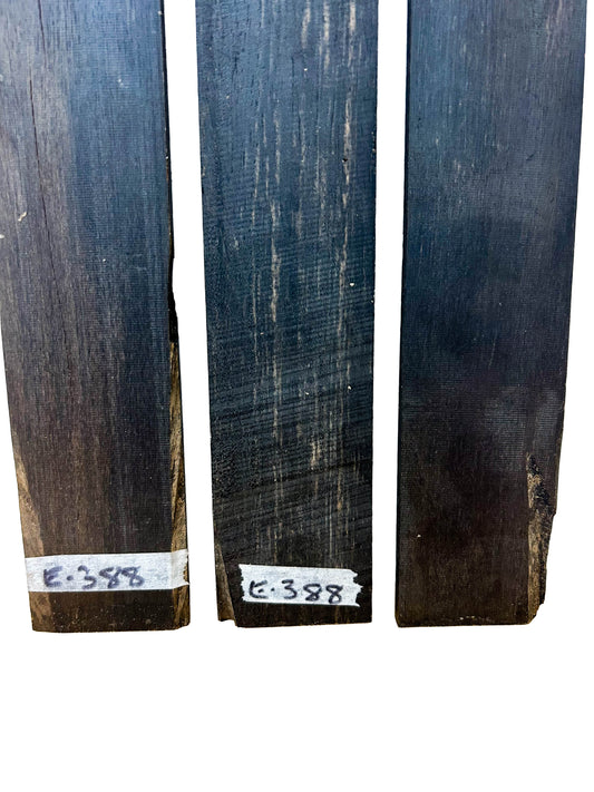 Ebony, Gabon Black Ukulele Fingerboards - 12" x 2" x 1/4" [E388]