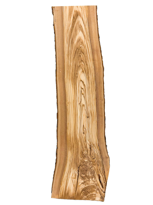 OLIVEWOOD: Italian Live Edge Figured, Cutting Boards 36"x 8-10"x 3/4" [WE396]