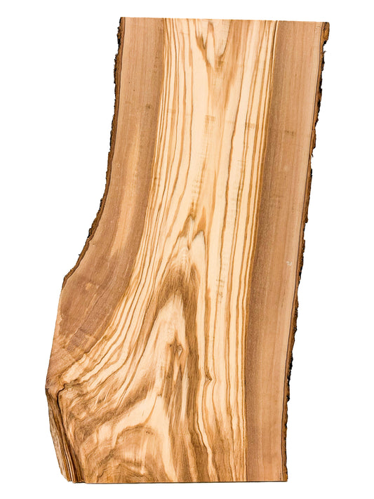 OLIVEWOOD: Italian Live Edge Figured, Cutting Boards 18"x 8-9"x 3/4" [WE399]