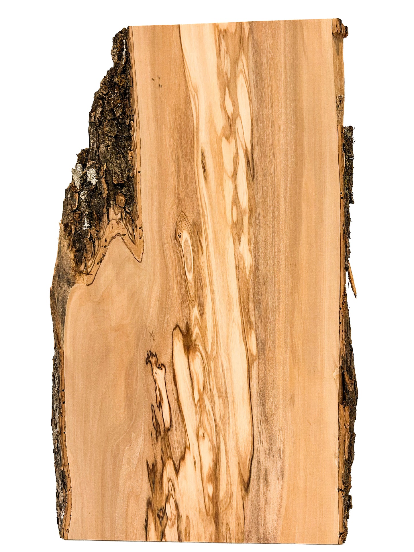 OLIVEWOOD: Italian Live Edge Figured, Cutting Boards 18"x 8-11"x 3/4" [WE400]