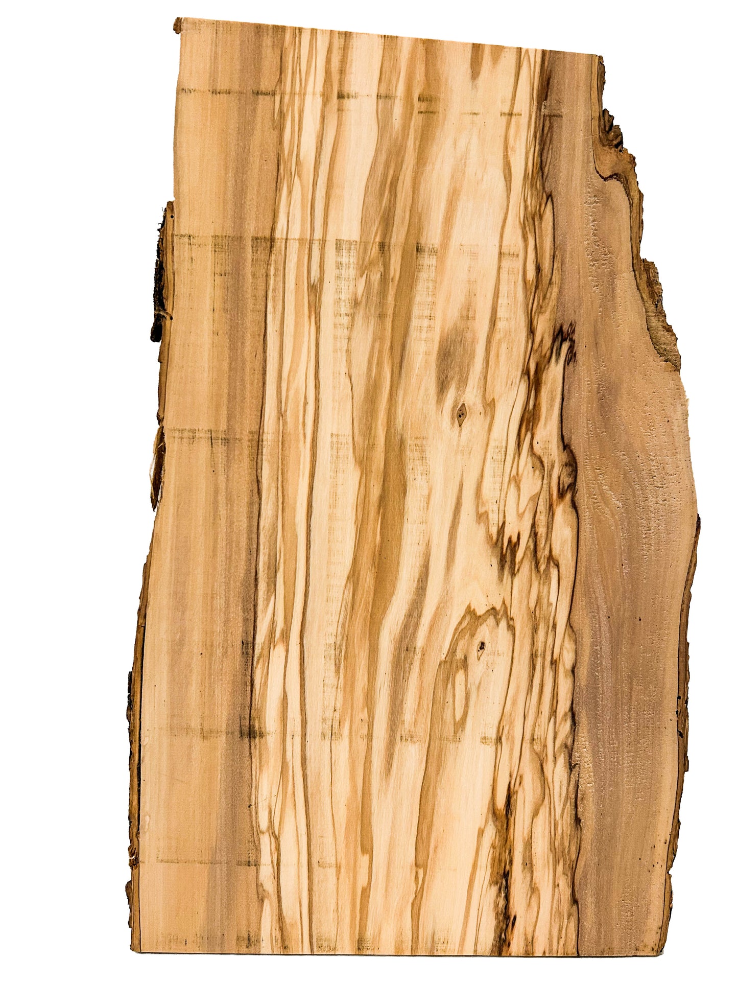 OLIVEWOOD: Italian Live Edge Figured, Cutting Boards 18"x 8-11"x 3/4" [WE400]