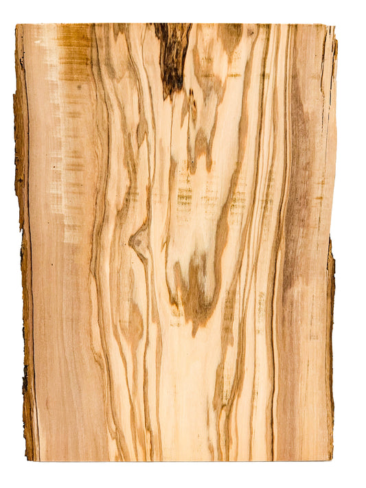 OLIVEWOOD: Italian Live Edge Figured, Cutting Boards 13"x 9"x 3/4" [WE403]