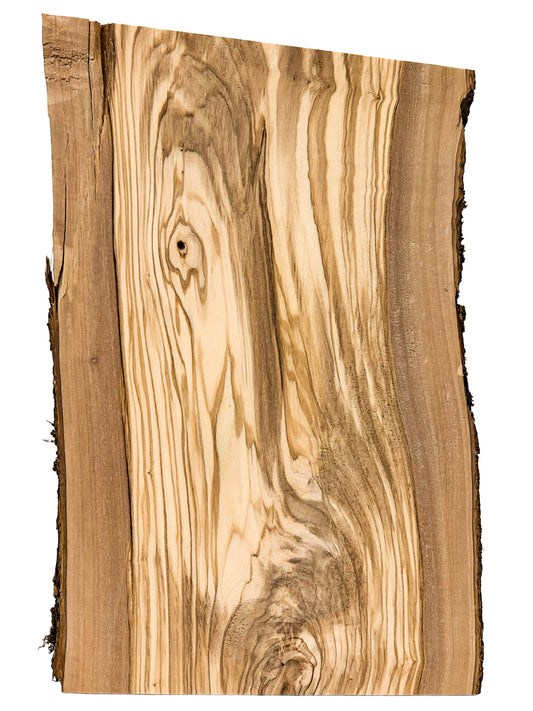 OLIVEWOOD: Italian Live Edge Figured, Cutting Boards 14"x 9"x 3/4" [WE404]