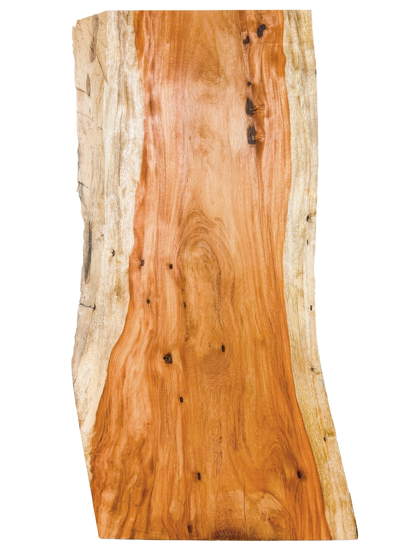 Macacauba/Red Canary 5/4 Live Edge Slabs - 36"x 16.5-18.5" x 1-1/8" [WE441]