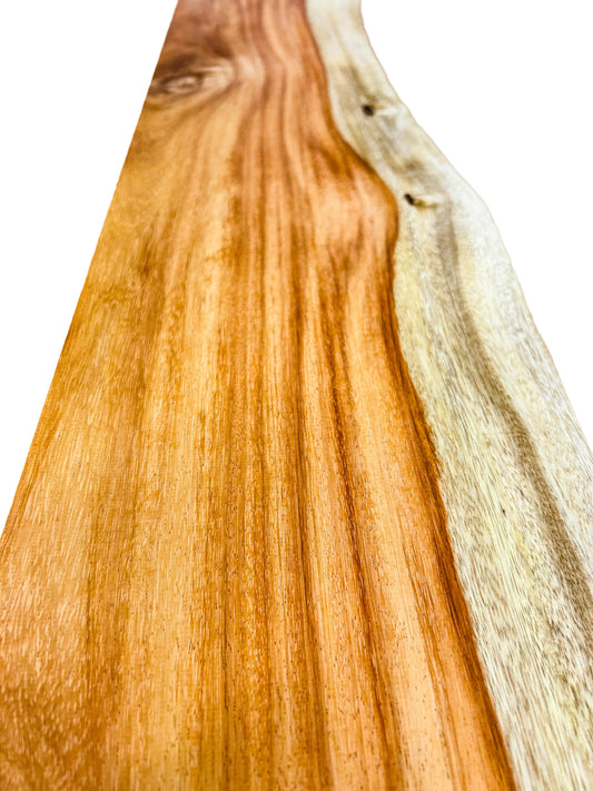Macacauba/Red Canary 5/4 Live Edge Slabs - 43.25"x 7-8" x 1-1/8" [WE443]