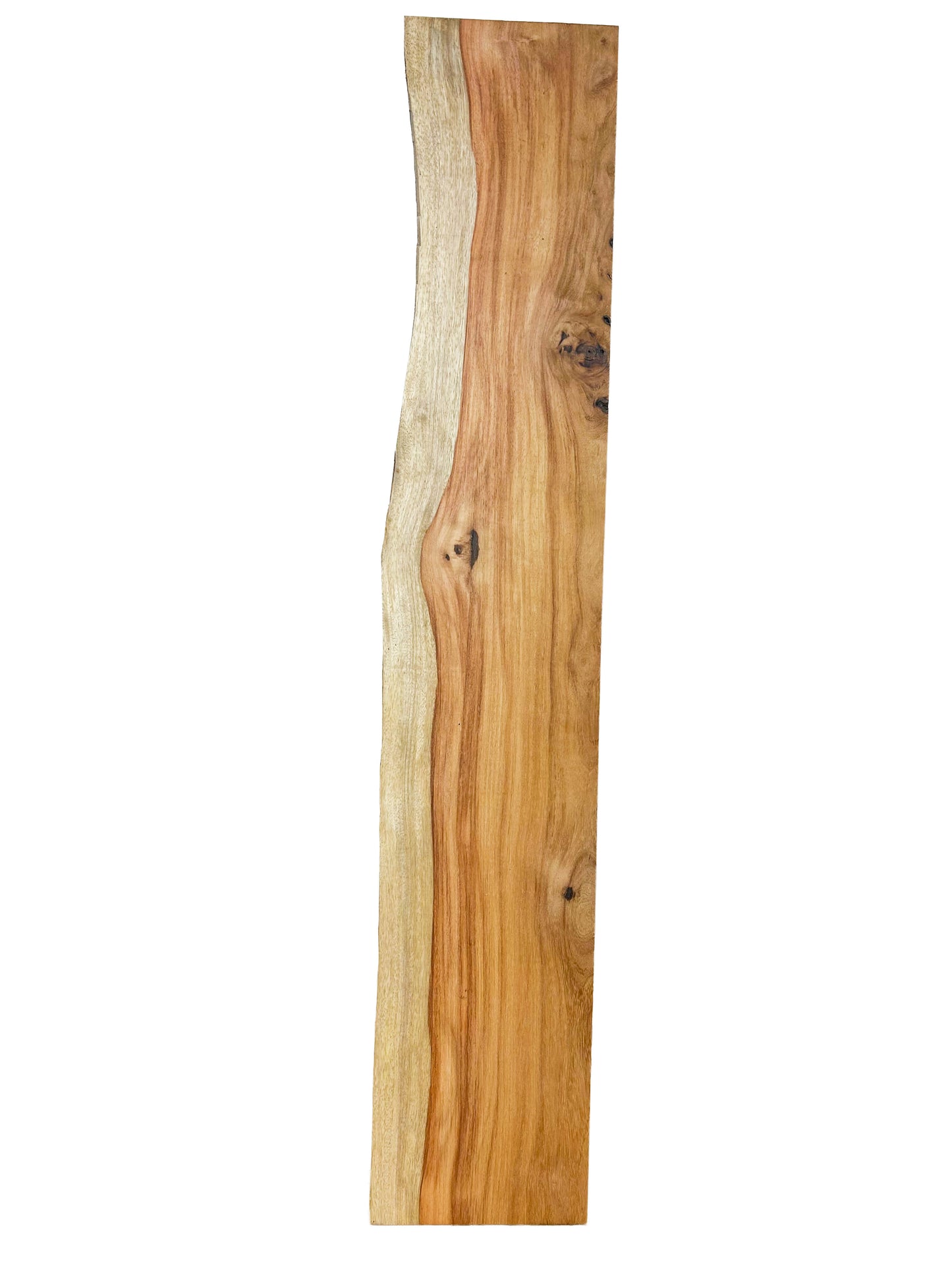 Macacauba/Red Canary 5/4 Live Edge Slabs - 43.25"x 7-8" x 1-1/8" [WE443]