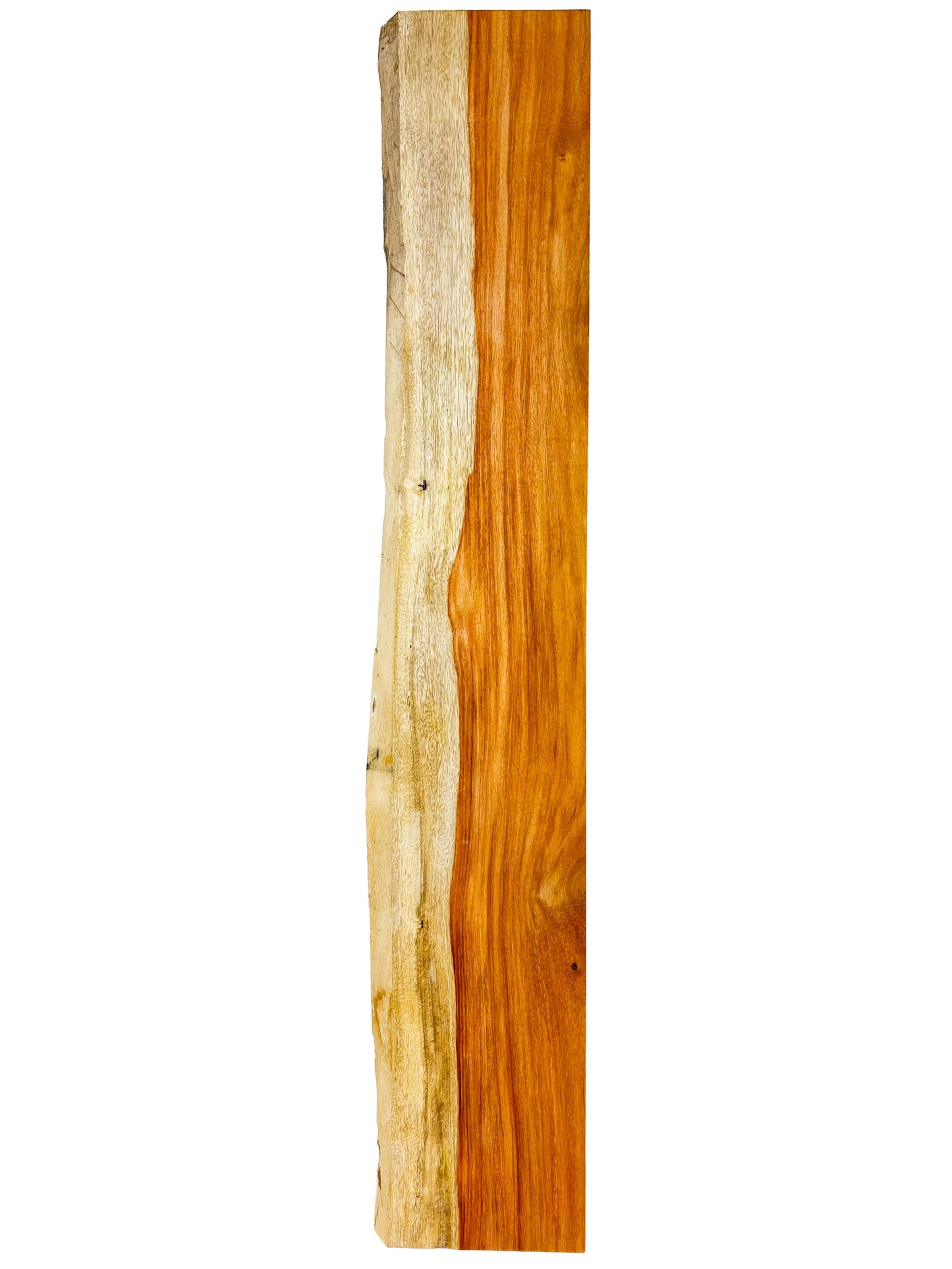 Macacauba/Red Canary 5/4 Live Edge Slabs - 43"x 7-8" x 1-1/8" [WE444]