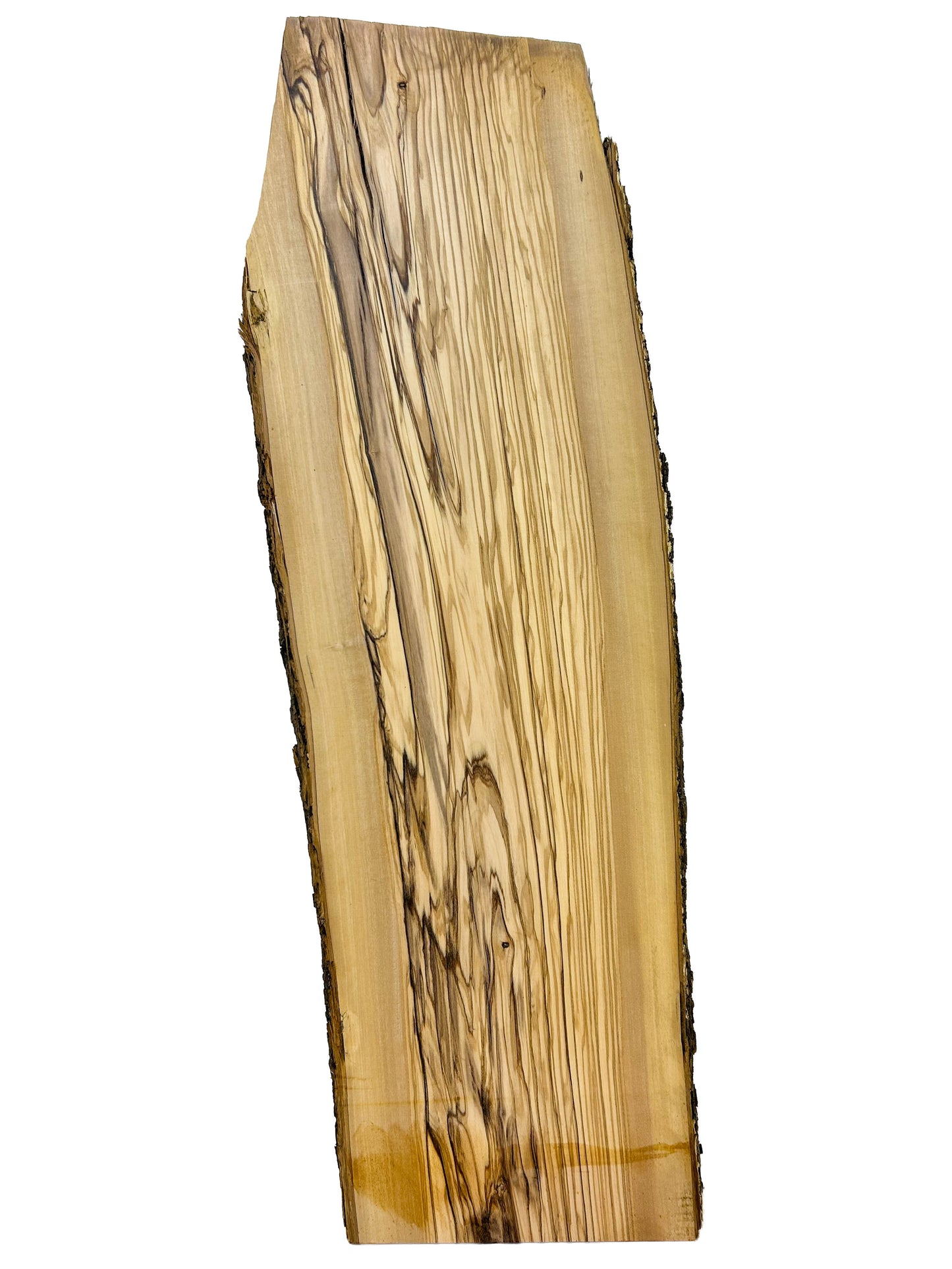 OLIVEWOOD: Italian Live Edge Figured, Cutting Boards 28"x 9"x 1" [WE452]