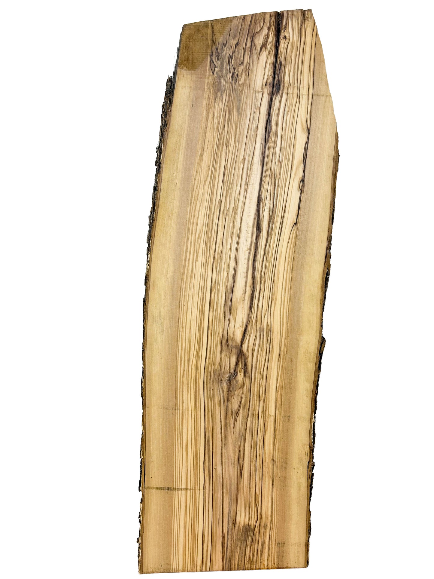 OLIVEWOOD: Italian Live Edge Figured, Cutting Boards 28"x 9"x 1" [WE452]