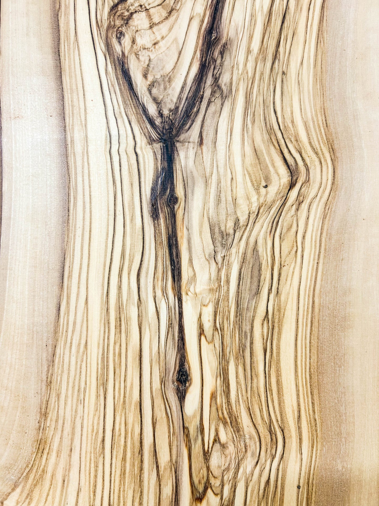 OLIVEWOOD: Italian Live Edge Figured, Cutting Boards 24.5"x 8-9"x 1" [WE453]