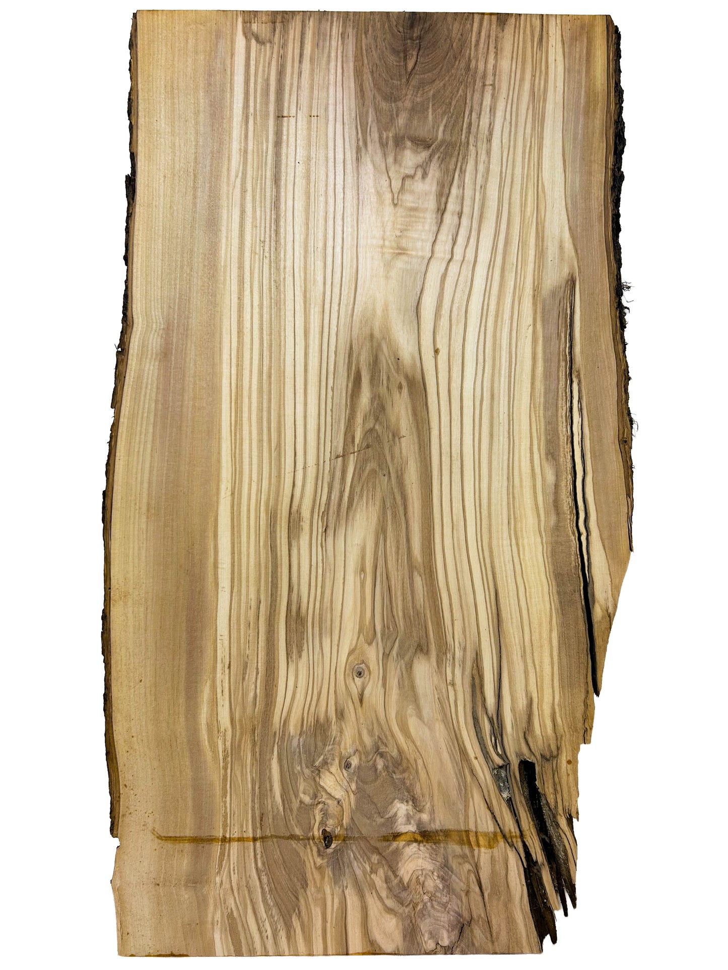 OLIVEWOOD: Italian Live Edge Figured, Cutting Boards 24"x 12-13"x 1-1/8" [WE455]
