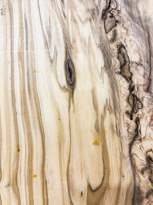 OLIVEWOOD: Italian Live Edge Figured, Cutting Boards 18"x 9.5-11"x 1" [WE456]