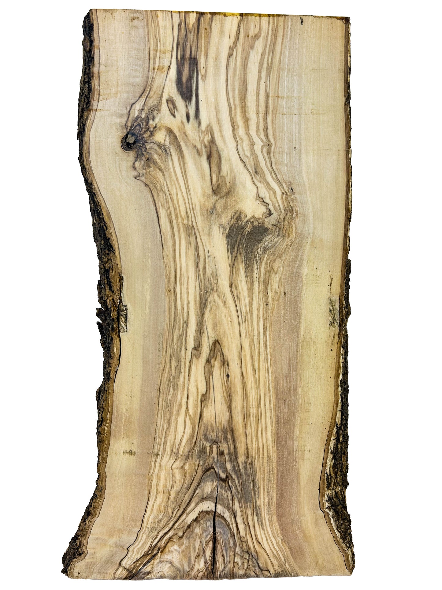 OLIVEWOOD: Italian Live Edge Figured, Cutting Boards 18"x 7.5-9"x 1" [WE458]