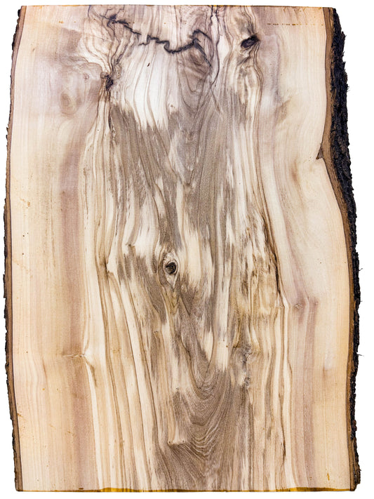 OLIVEWOOD: Italian Live Edge Figured, Cutting Boards 14"x 9-10"x 1-1/8" [WE459]
