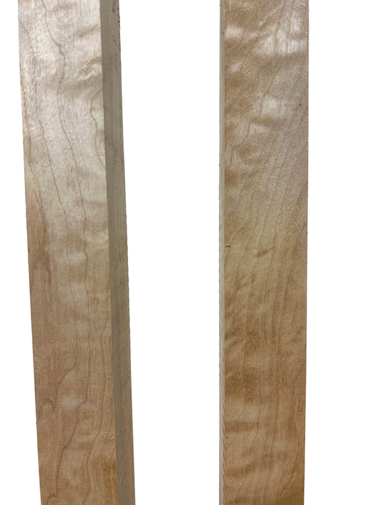 Maple, Quilted Big Leaf Turning squares - 24" x 1.5" x 1.5" [WE480]