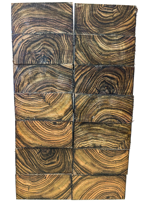 Bocote Bowl Blanks - 4" x 4" x 2" [E480]