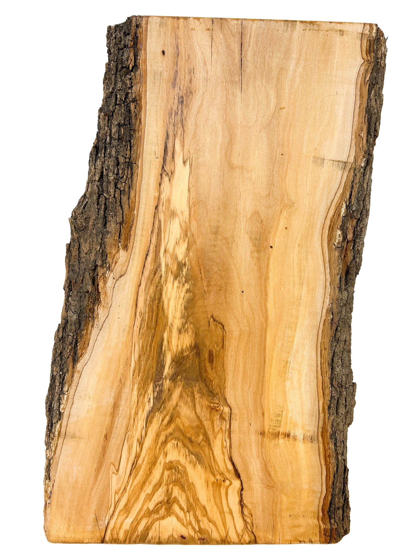 OLIVEWOOD: Italian Live Edge Figured, Cutting Boards 18"x 8-11"x 1" - WE514