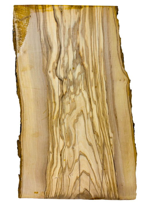 OLIVEWOOD: Italian Live Edge Figured, Cutting Boards 18"x 8-11"x 1" - WE514