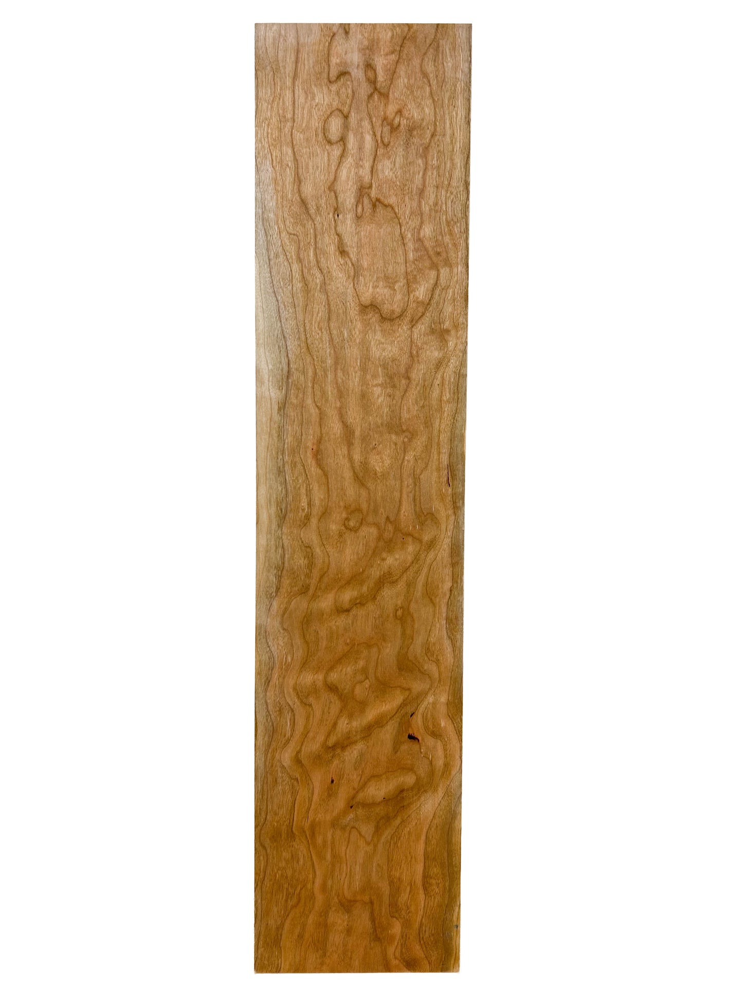 Figured Curly Cherry Board - 24" x 5-3/8" x 3/4" - WE523