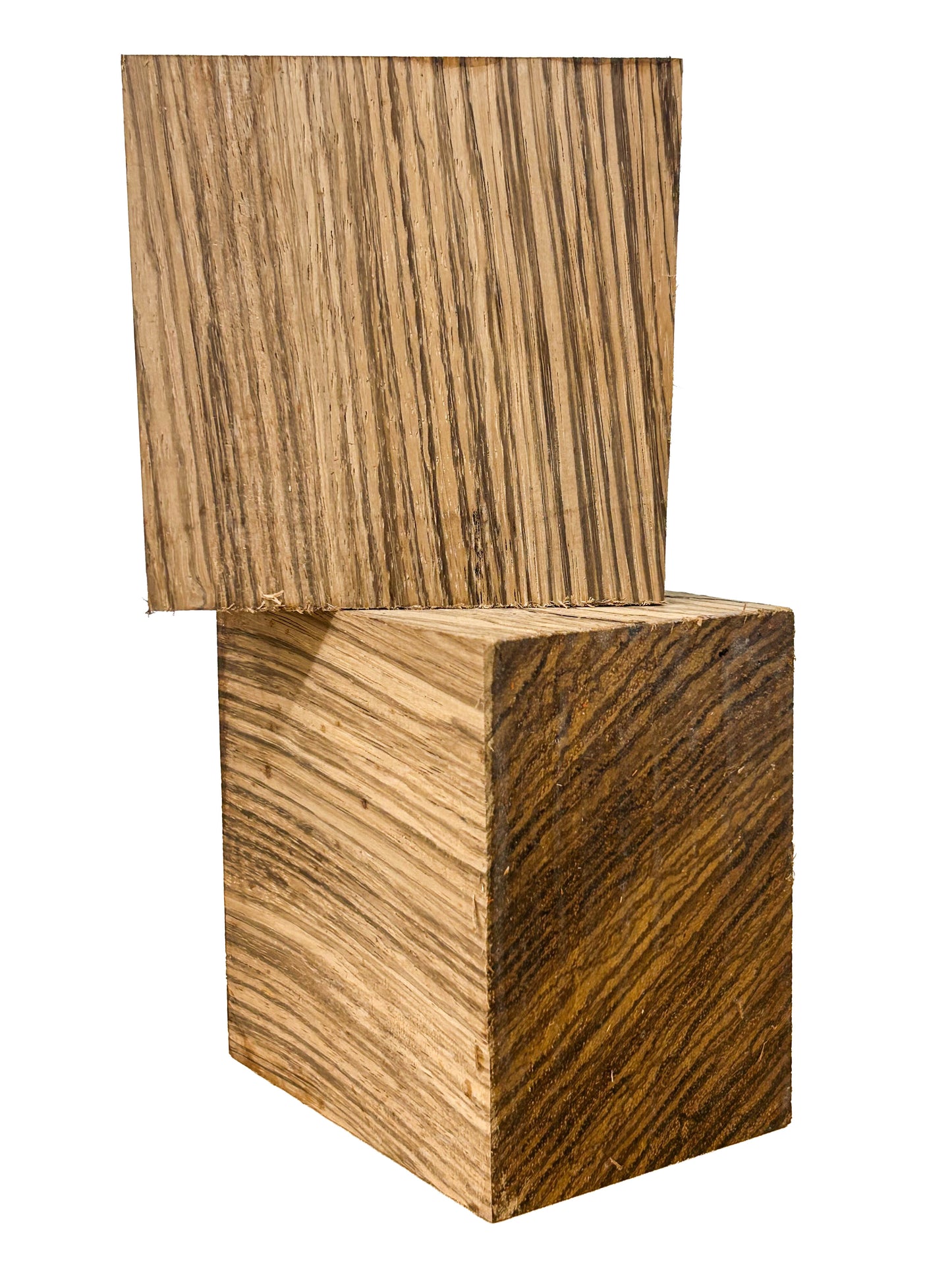 Zebrawood Bowl Blanks - 4" x 4" x 3" - WE538