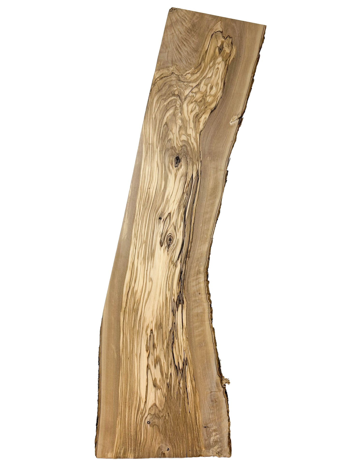 OLIVEWOOD: Italian Live Edge Figured, Cutting Boards 41"x 9.5-12"x 7/8" - WE575