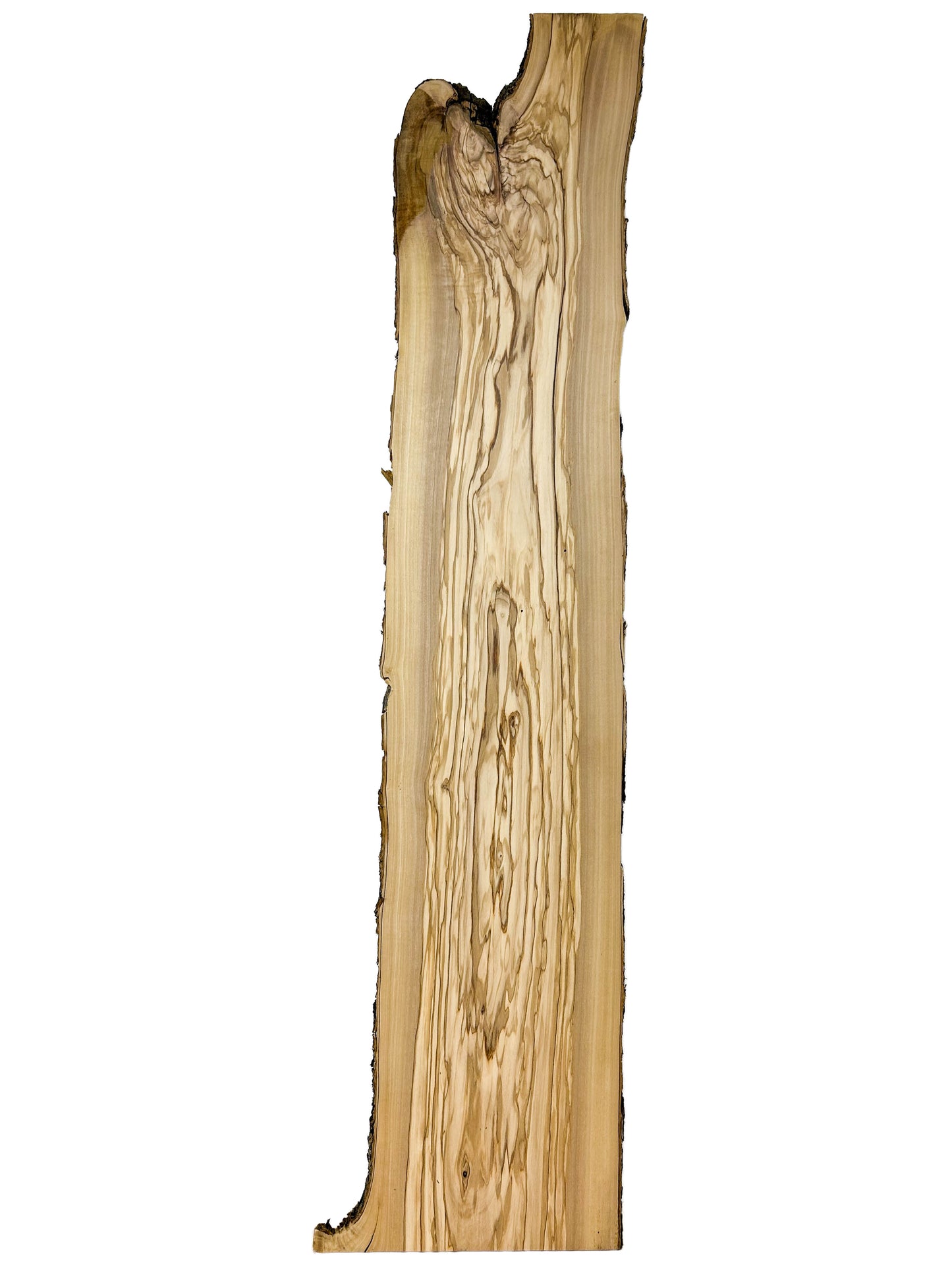 OLIVEWOOD: Italian Live Edge Figured, Cutting Boards 48"x 9.5"x 7/8" - WE576