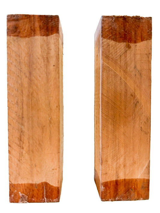 AD Macacauba/Red Canary Pool Cue/Spindle/Turning - 1 1/2" x 1 1/2" x 6" [E-822]