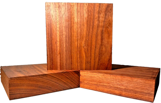 African Padauk Bowl Blanks - 7 1/4" x 7 1/4" x 2" [E-717]
