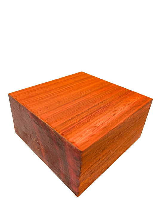 12/4 Vibrant African Padauk Bowl Blanks - 5.75" x 5.75" x 2.75" [E-954]